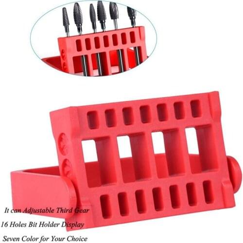 Nail Grinding Head Portable Jack Holder Nail Polishing Head Receive One Case Card Position Insertion Grinding Tool Box