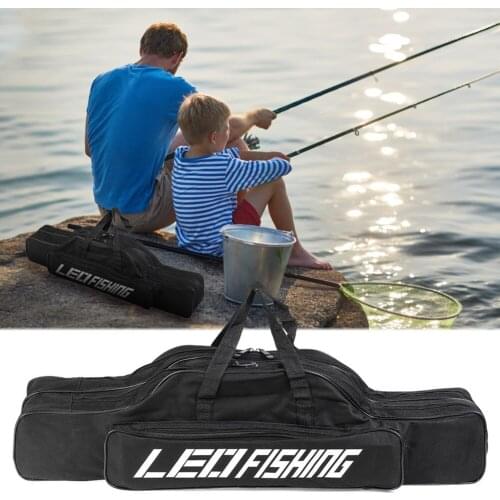 Fishing rod bag nylon material waterproof and wear-resistant 80x14x211cm foldable multifunctional protective storage