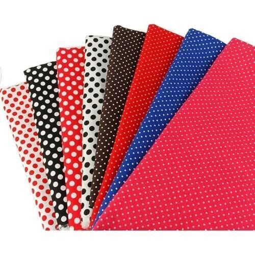 50*150cm Dot Polyester Cotton Canvas Printed Canvas for sofa curtain tablecloth printed fabric