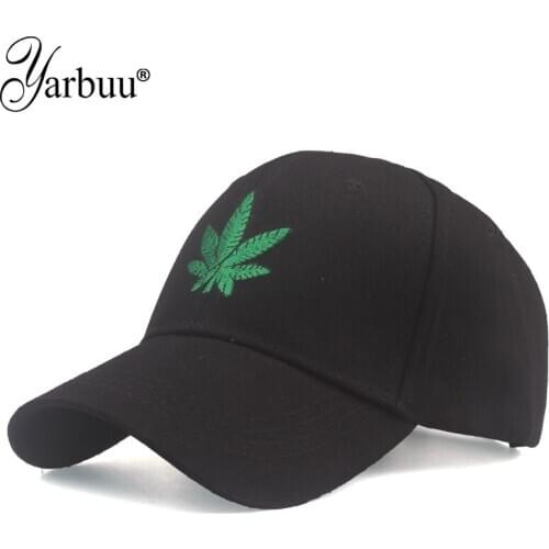 [YARBUU] Men Hip Hop Cap Maple Leaf Embroidery Harajuku Baseball Caps Snapback Dad Caps Women Fitted Hat Black White Blue Khaki