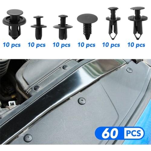 For Chevrolet cruze captiva aveo Mazda 3 6 cx-5 Lexus 60pcs/set Mixed Car Fastener Auto Door Bumper Fender Rivet Clips