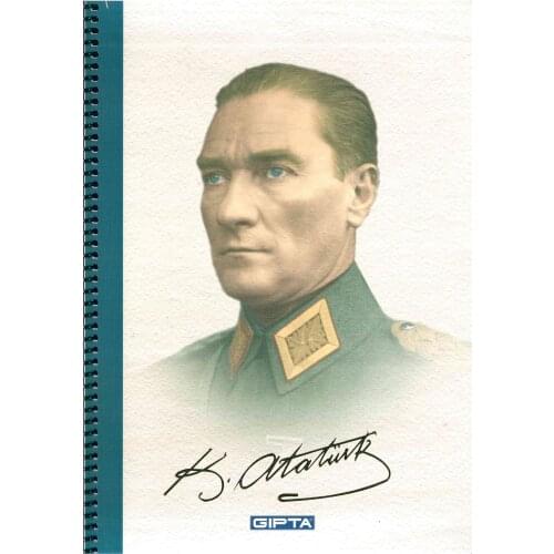 Gıpta 100 Sheets Squared Notebook (Kemal Atatürk)