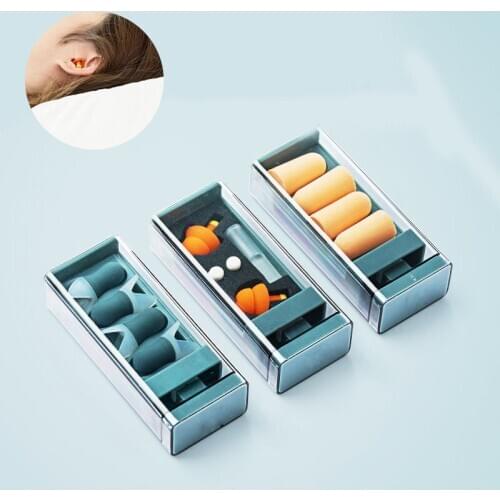 Soundproof Ear Plugs Comfort Soft Foam Tapered Travel Noise Reduction Prevention Sleep Earplugs Sound Insulation Ear Protection