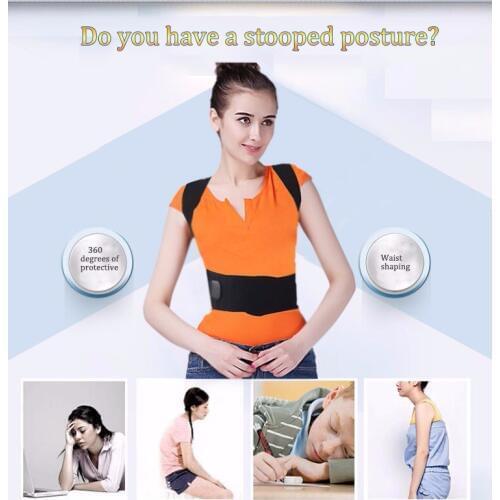 1Pcs New Back Adjuster Care Corset Back Brace Posture Correction Orthotics Posture Corrector Rectify Posture Massage Corset