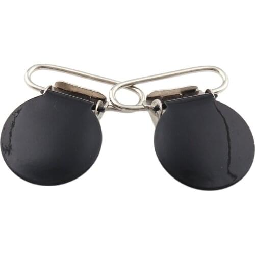 10pcs 26mm Red Metal Vacuum plating Top Quality Suspender Pacifier Clips Straps Clasp for Trousers Accessories