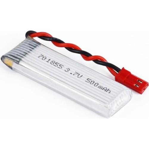 5pcs/lot 3.7V 500mAh 25C Lipo Battery Model 701855 with JST Plug for FPV RC