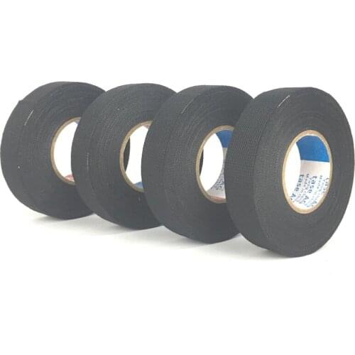 5pcs Heat-resistant Wiring Harness Tape Looms Wiring Harness Cloth Fabric Tape Adhesive Cable Protection 19mm x 15M