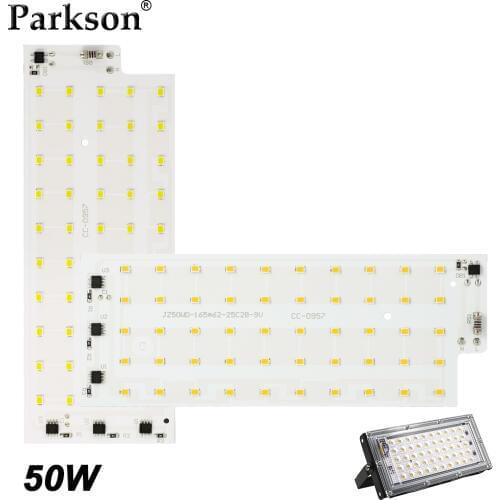 50W LED Chip AC 220V SMD 2835 LED Flood Light Cold Warm White Floodlight Spotlight Beads Landscape LED Street Lamp DIY Lighting