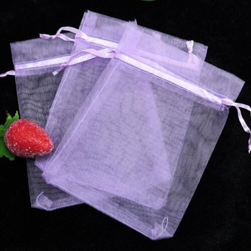 Free Shipping 100pcs Orchid Organza Bags 30x40cm Cosmetics Toys Gifts Jewelry Packaging Bag Large Party Favor Organza Gift Bag