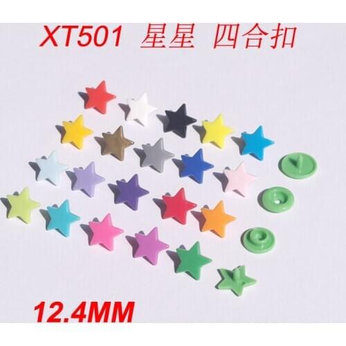 Free shipping DHL Wholesale 50 Boxes/lot KAM Brand T5 Star Plastic Snap Buttons for Garments 60 Colors For Choice,1000 Sets/Box