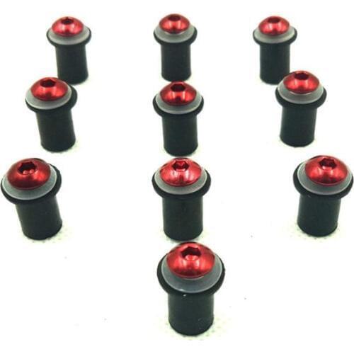 5mm 10PCS Windshield Bolts Windscreen Mounting Screws Washer Nuts for Yamaha YZF R1 R6 R7 600R 750R 1000R FZ1 FZ6 FZ6R FJR1300