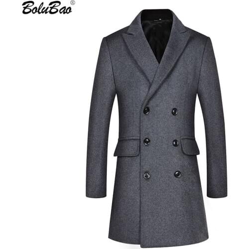 Мужские двубортные пальто Bolubao China At AliExpress