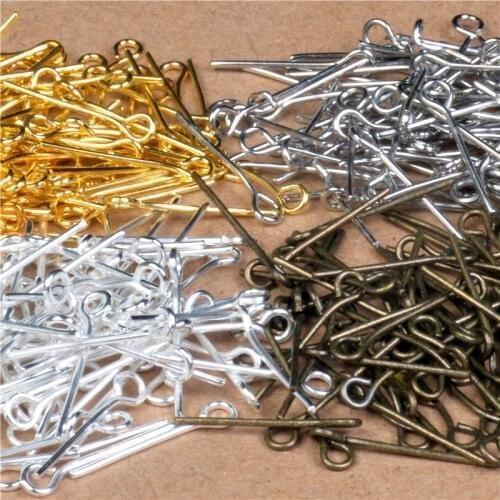 16-60mm Head Pins Eye Pin Jewelry Making Studs Beads Needles Tassel Earrings Filigree Crimps Choker Necklace Charm