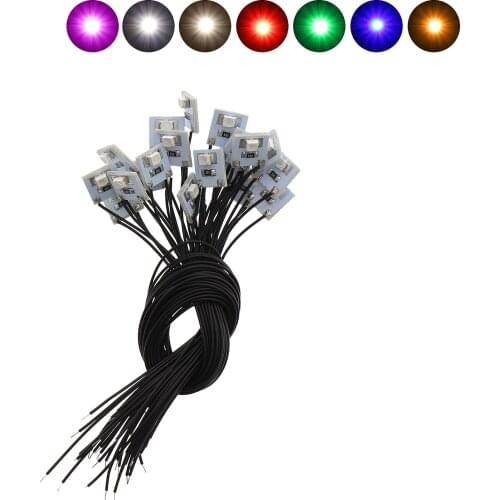 DD00WM 20pcs Pre Wired SMD 3528 Led Lamp Light Set 12V ~ 18V NEW WARM White SMD 3528