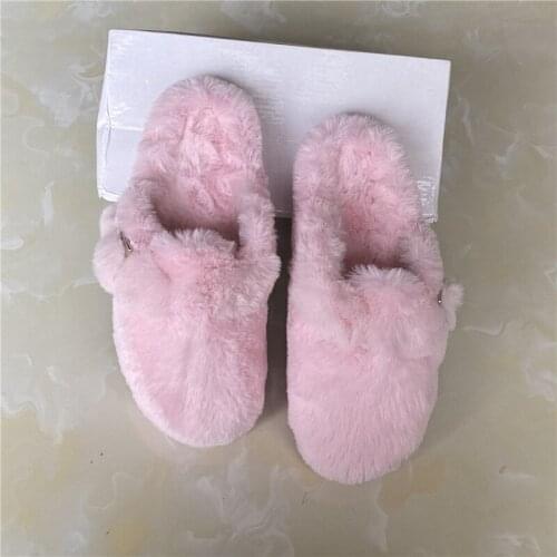 Childrens rabbit hair slippers Muller shoes