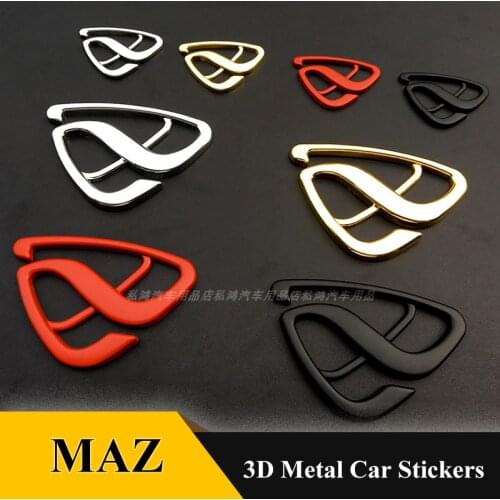 Engine Standard Symbol Car 3D Metal Emblem Chrome Axela Badge Atenza Black Sticker Tailgate Boot Trunk for Mazda