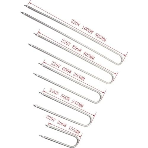 U Type 220V Electric Heating Element SUS304 Tubular Air Heater Resistance 300w//500w/600w/800w/1000w