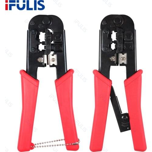 HT-568R Clamp Network Cable Crimping Set Scissors Wire Stripping Pliers Small Computer Clamping Head Engineering Port Dual-use