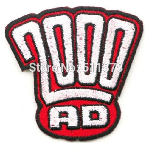 Classic 2000AD Comic book Movie TV Series Costume Cosplay Embroidered Emblem iron on patch Baseball Cap Badge