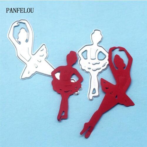 PANFELOU Metal craft BALLERINA GIRL paper die cutting dies for Scrapbooking/DIY Easter wedding Halloween cards