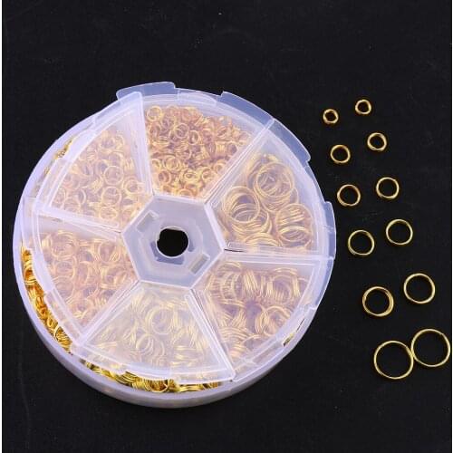 Mixed Key Link Rings Jump Rings Connectors Bracelets Necklaces Earrings Jewelry Making Findings Kit