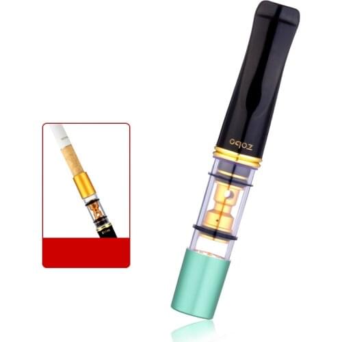 ZOBO real cigarette tip filter circulating double filter cigarette set can clean filter mens cigarette tip
