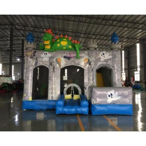 Inflatable Bouncy Combo For Outdoor Entertainment Jumping Bounce Trampoline with Slide