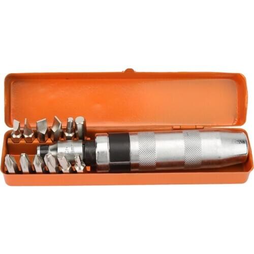 Popular 13Pcs/Set Impact Driver Screwdriver Bit For Car Repair Tools Remove Nut Rust Screw With Non-Slip Handle Portable