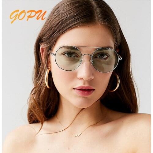 New Round Frame Sunglasses Women Party Metal Frame Retro Glasses Men Brand Designer Outdoor Sports Driving Fishing Glasses UV400