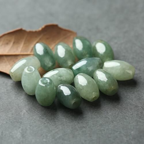 10Pcs 6*9/8*10 mm Barrel-Shaped Stone Beads For Jewelry Making Small Cute White Green AEmerald-Stone For Bracelet Handmade 18114
