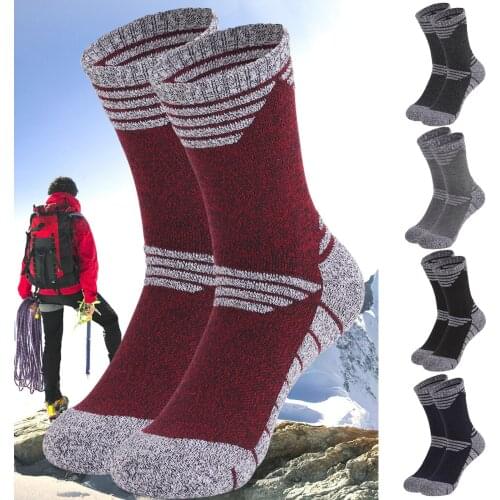 5pair Cotton Outdoor Mountaineering Hiking Sock Thicken Winter Keep Warm Sport Socks Men Women Ski Gym Warm Thermal Socks