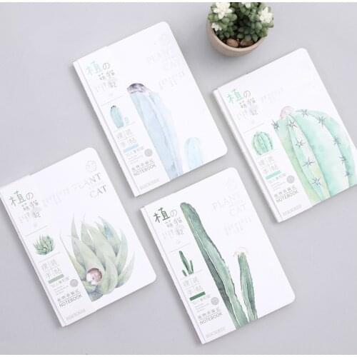 Sketchbook Drawing School Notebook paper Creative plant cactus cat Diary Notepad Sketch book Office school supplies gift