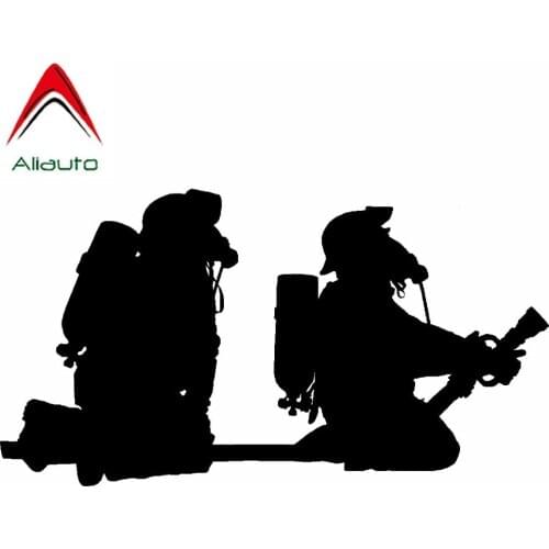 Aliauto Creative Car Sticker Cartoon Firefighter Hosepipe Fire Vinyl Fun Styling Decal Accessories PVC Decal for Lifan,17cm*9cm