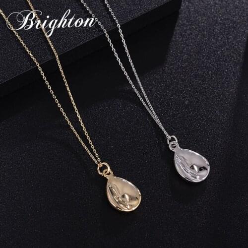 Brighton Metal Chain Necklace For Women Long O Thick Gold color Abnormity Pendants Punk Choker Party collares de moda 2021 New
