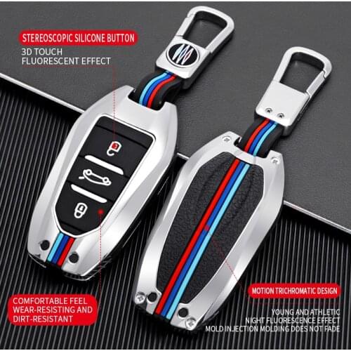 Zinc Alloy Car Remote Key Case Cover For Peugeot 308 408 508 2008 3008 4008 5008 Citroen C4 C4L C6 C3-XR Picasso DS3 DS4 DS5