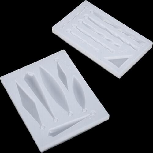 DIY Earring Necklace Pendant Silicone Mold Epoxy Resin Molds Jewelry Tool