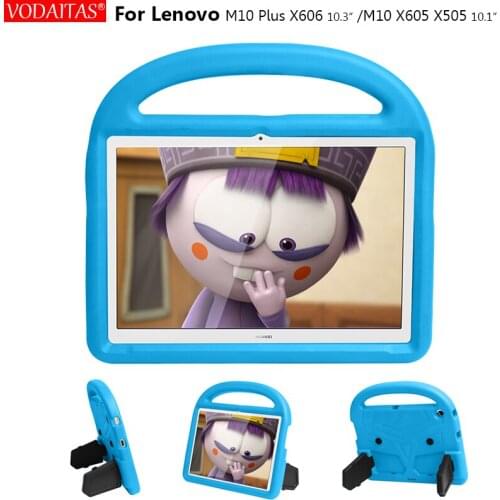 For Lenovo Tab M10 Plus 10.3 TB-X606X TB-X606F M10 X605 X505 Cover Case Children tablet hand-held Shock Proof EVA Silicon Cover