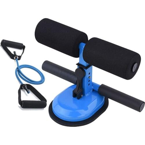 Sit Up Bar Assist Resistance Bands Abdominal Exercise Home Gym Trainer Fitness Training Equipment Suction Floor Body Build Gear