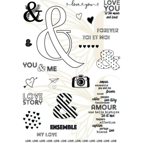 French Transparent Clear Silicone Stamp/Seal for DIY scrapbooking/photo album Decorative clear stamp 0366