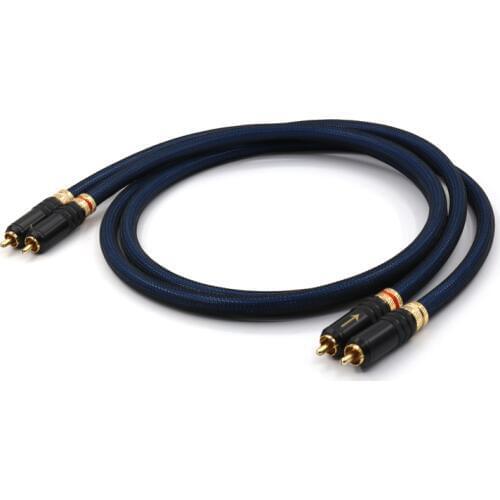 Hi-end SQ-88B 5N OFC pure copper ,silver plated RCA interconnet cable ,wire with WBT-0144 jack connector