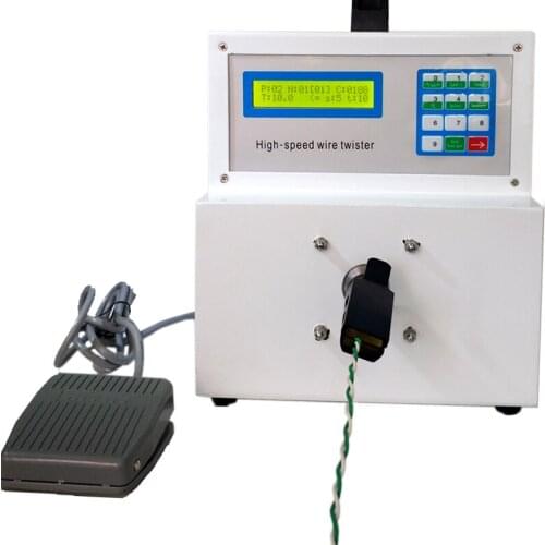 HS-T102 High Speed Automatic Twisted Type 2 Wire Stranding and Double Cable Twisting Machine