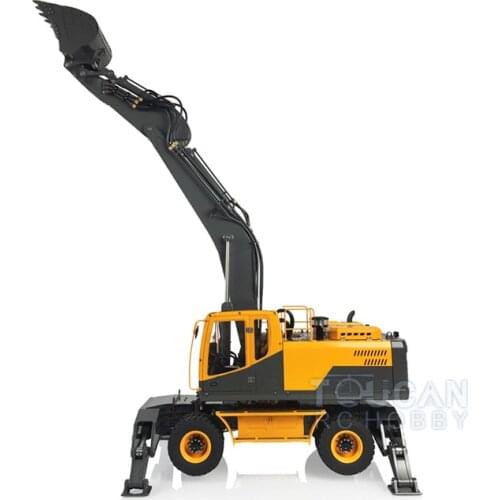 LESU Aoue ET30H 1/14 CNC Metal Hydraulic Wheeled RC Excavator Model Painted with Light Outdoor Toys THZH1184-SMT5