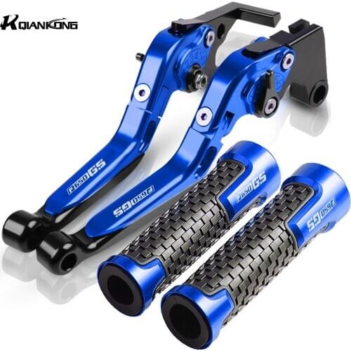 For BMW F650GS F 650 GS F650 GS 2008 2009 2010 2011 2012 Motorcycle CNC Brake Clutch Levers Handlebar Handle Hand Grips Caps Set