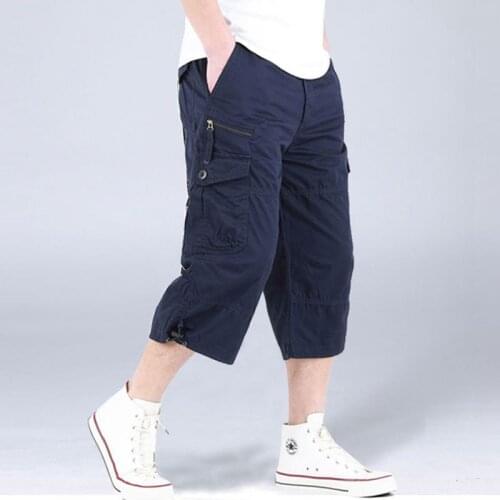 2021 Hot Mens Summer Cargo Shorts Casual Multi Pocket Military Male Tactical Shorts