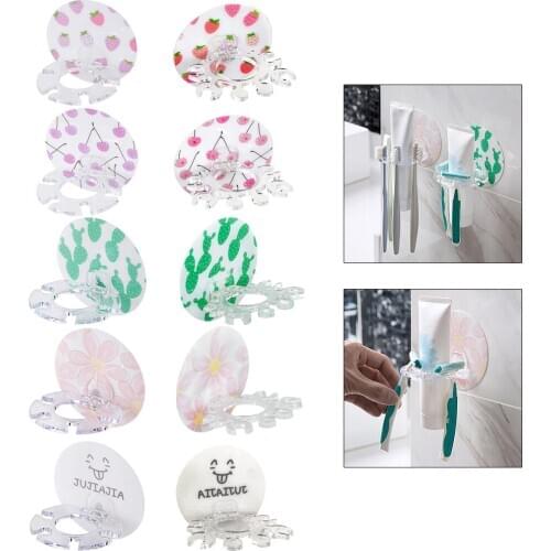 Toothbrush Holder Wall Mounted, Self Adhesive Toothbrushes Holder for Dorm Bathrooms and Shower