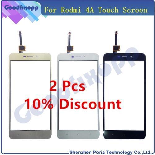 Original For Xiaomi Redmi 4A Digitizer Touch Screen Glass Panel Touch Screen Digitizer Replacement Redmi 4A Touchscreen Lens