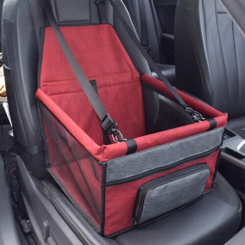 Pet Carrier Dog Accessories Dog Bag Pet Car Accessories Waterproof Basket Folding Dog Carrier Pets Car Seat Cover Dog Car Seat