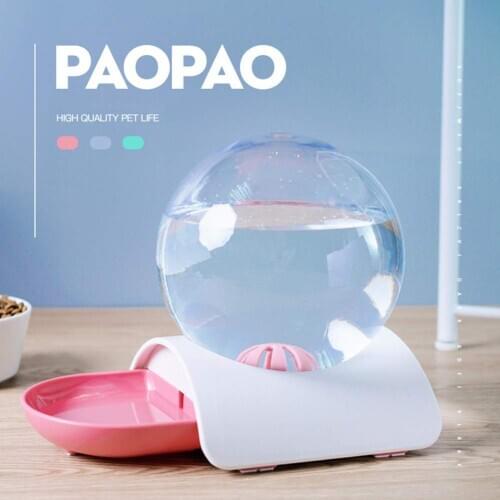 Cat Drinking Bowl No Electricity Bubble Automatic Pet Cat Dog Feeder Fountain Not Wet Mouth Pets Water Dispenser Pets Supplies