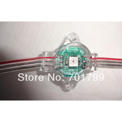 DC5V WS2812(6pin) full color led pixel light;.16.8mm diameter,IP66;one 5050 RGB LED with WS2811 chipset built-in as one pixel