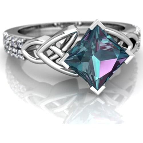 Zircon Transparent Ring Engagement Party Ladies Ring Fashion Jewelry Exquisite Jewelry Decoration Cubic Zirconia Wedding Rings